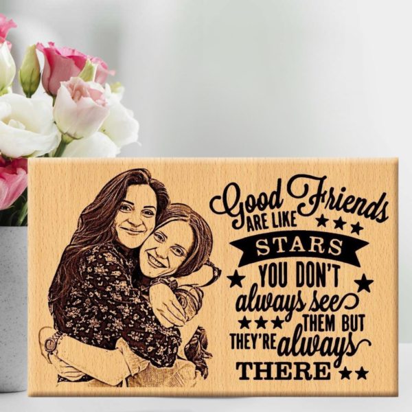 Personalized wooden photo frame