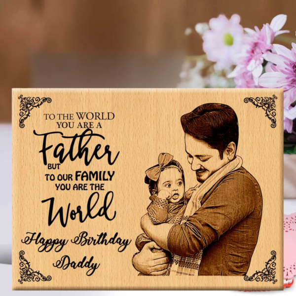 Personalized wooden photo frame - Image 2